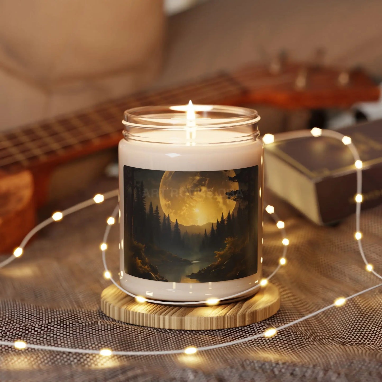 Moonlit Forest Scented Candle - Cozy Home Decor Relaxation Gift Aromatherapy Fall/Winter Vibes Gift for Her - Home Decor