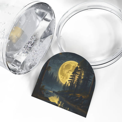 Moonlit Forest Snow Globe — Winter Night Scenic Keepsake - 3.5’’ × 3.4’’ - Home Decor
