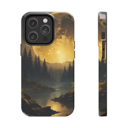 Moonlit Forest Tough Phone Cases Durable Phone Cover Nature Phone Case Unique Phone Accessories Gift for Outdoor