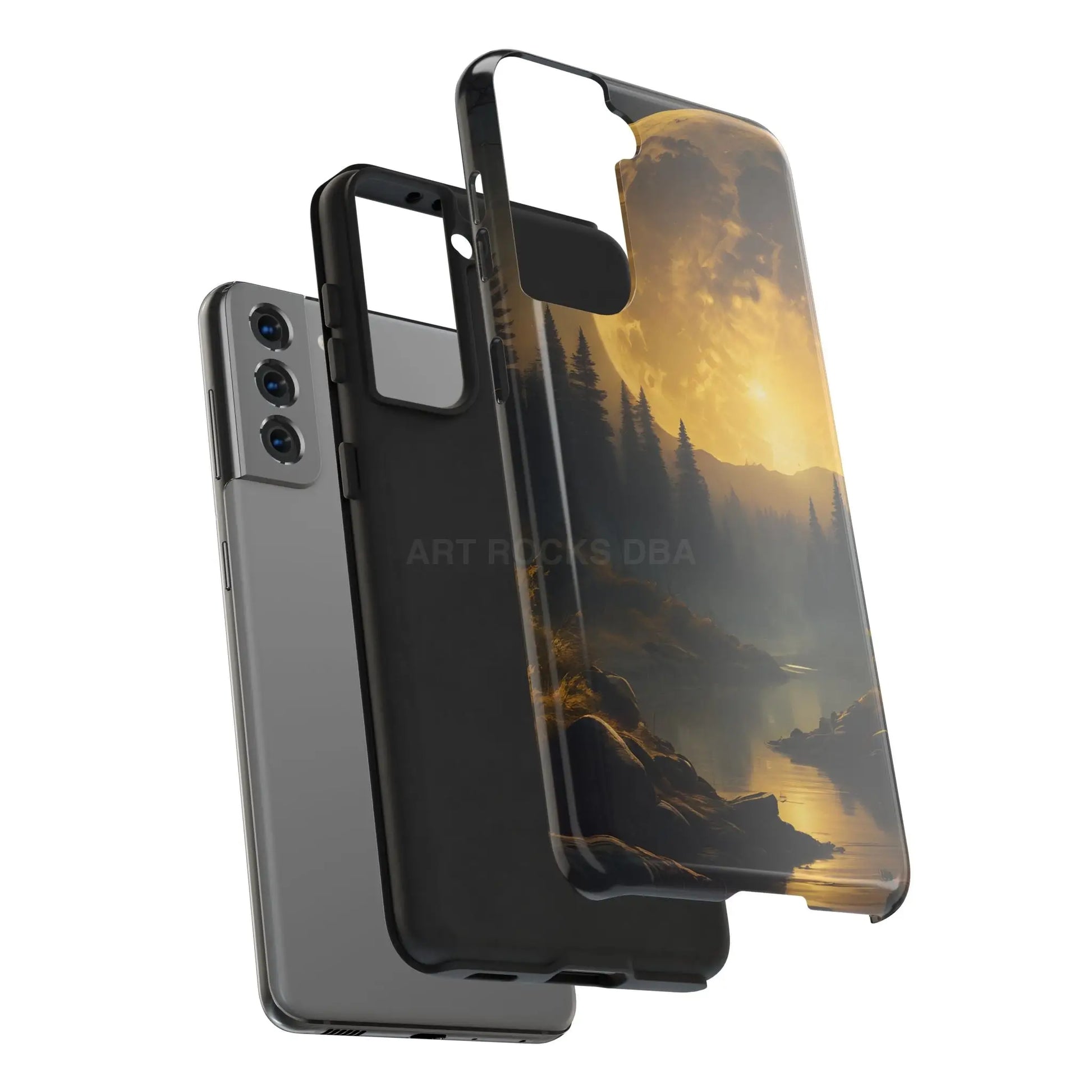 Moonlit Forest Tough Phone Cases Durable Phone Cover Nature Phone Case Unique Phone Accessories Gift for Outdoor