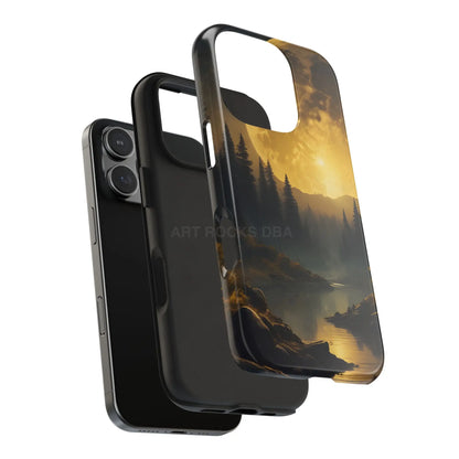 Moonlit Forest Tough Phone Cases Durable Phone Cover Nature Phone Case Unique Phone Accessories Gift for Outdoor