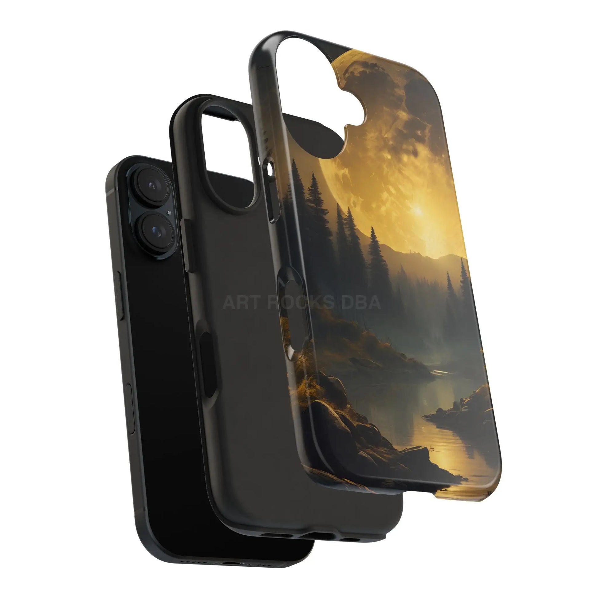 Moonlit Forest Tough Phone Cases Durable Phone Cover Nature Phone Case Unique Phone Accessories Gift for Outdoor