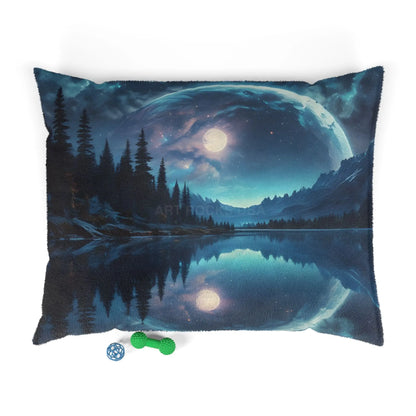 Moonlit Lake Pet Bed — Cozy Celestial Dog & Cat Pillow - 50’’ × 40’’ - Pets