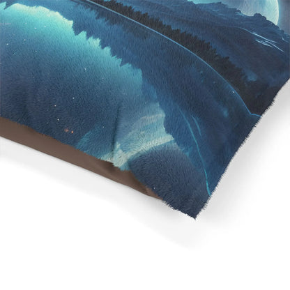 Moonlit Lake Pet Bed — Cozy Celestial Dog & Cat Pillow - Pets