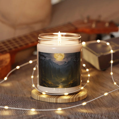 Moonlit Mountain Escape Soy Candle- Aromatic Gift for Home Relaxation Meditation Cozy Evenings Nature Lovers Self-Care