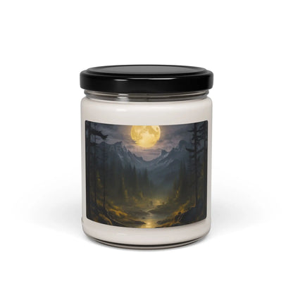 Moonlit Mountain Escape Soy Candle- Aromatic Gift for Home Relaxation Meditation Cozy Evenings Nature Lovers Self-Care