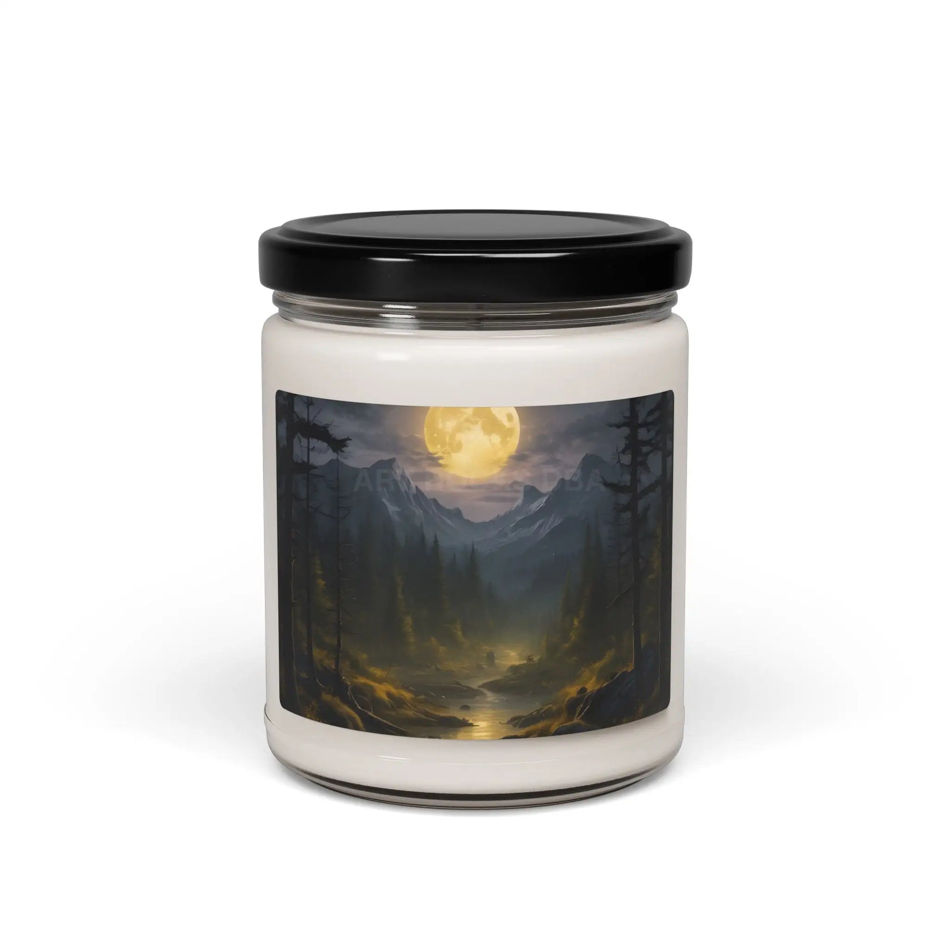 Moonlit Mountain Escape Soy Candle- Aromatic Gift for Home Relaxation Meditation Cozy Evenings Nature Lovers Self-Care