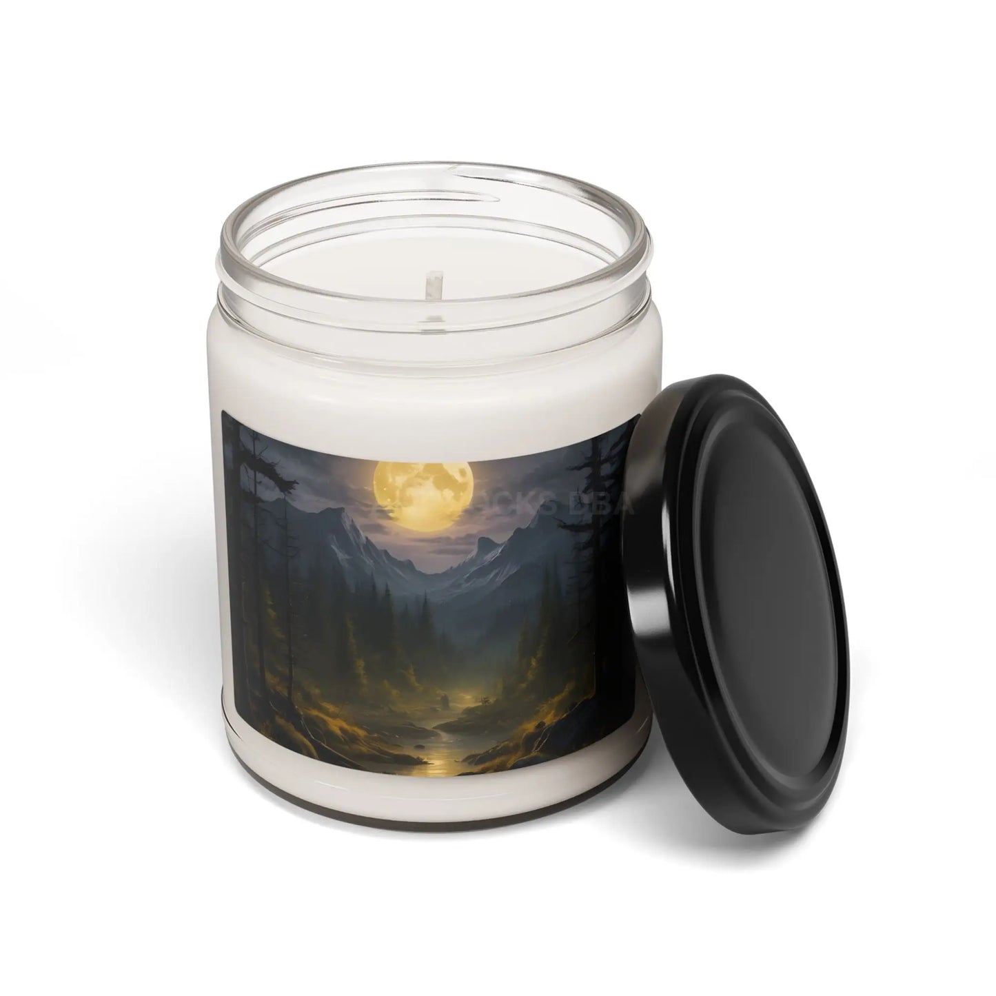Moonlit Mountain Escape Soy Candle- Aromatic Gift for Home Relaxation Meditation Cozy Evenings Nature Lovers Self-Care