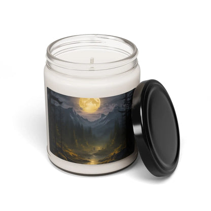 Moonlit Mountain Escape Soy Candle- Aromatic Gift for Home Relaxation Meditation Cozy Evenings Nature Lovers Self-Care