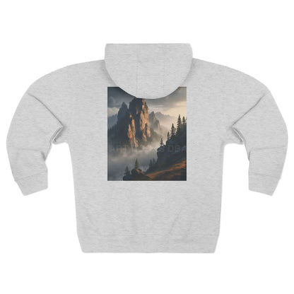 Morning Mountain Top Zip-Up Sweatshirt - XS / Heather Grey - Hoodie