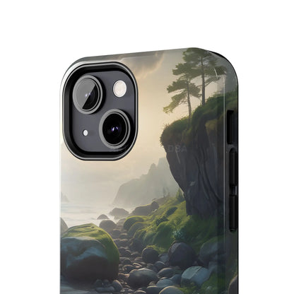 Mossy Beach Tough Phone Cases Scenic Landscape Design Durable Protection Gift for Nature Lovers Phone Accessories