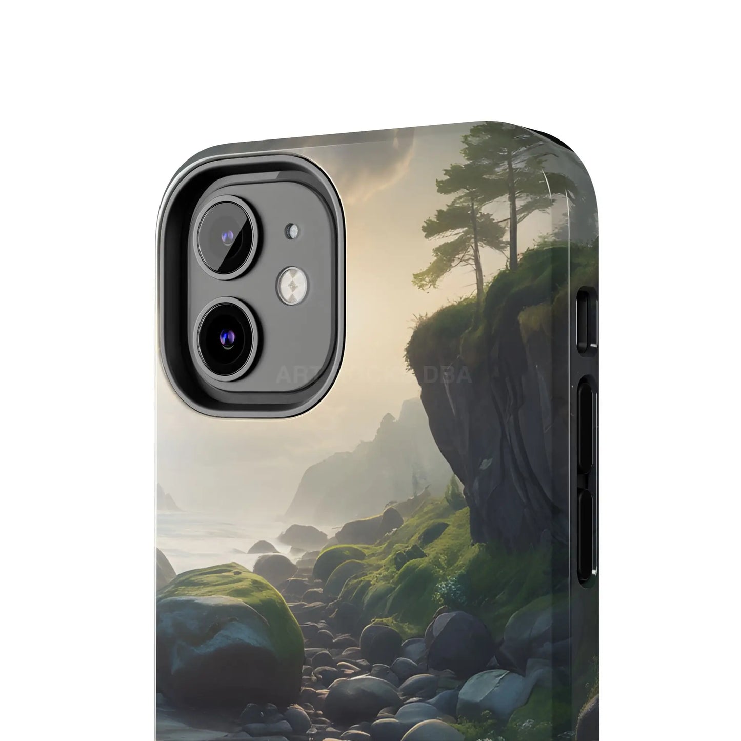 Mossy Beach Tough Phone Cases Scenic Landscape Design Durable Protection Gift for Nature Lovers Phone Accessories