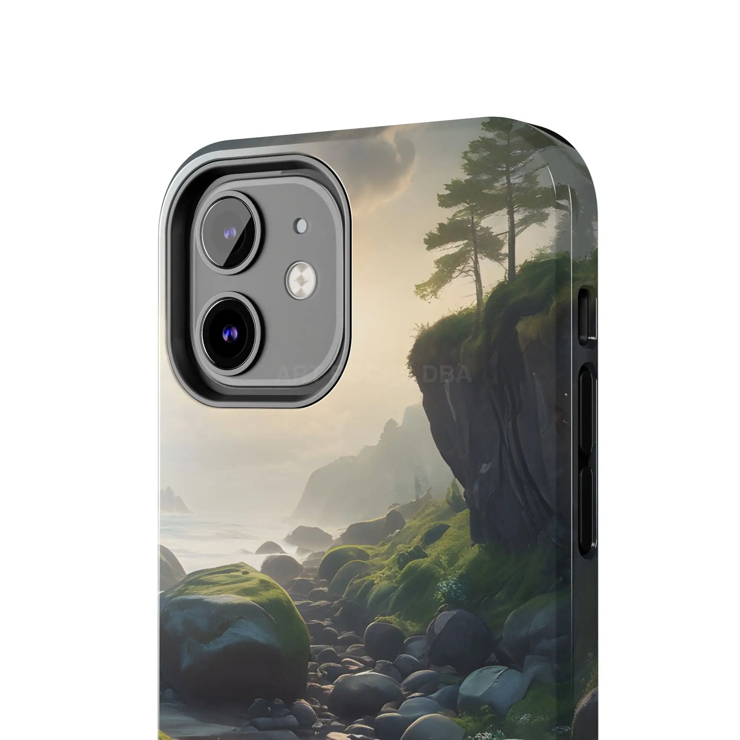 Mossy Beach Tough Phone Cases Scenic Landscape Design Durable Protection Gift for Nature Lovers Phone Accessories