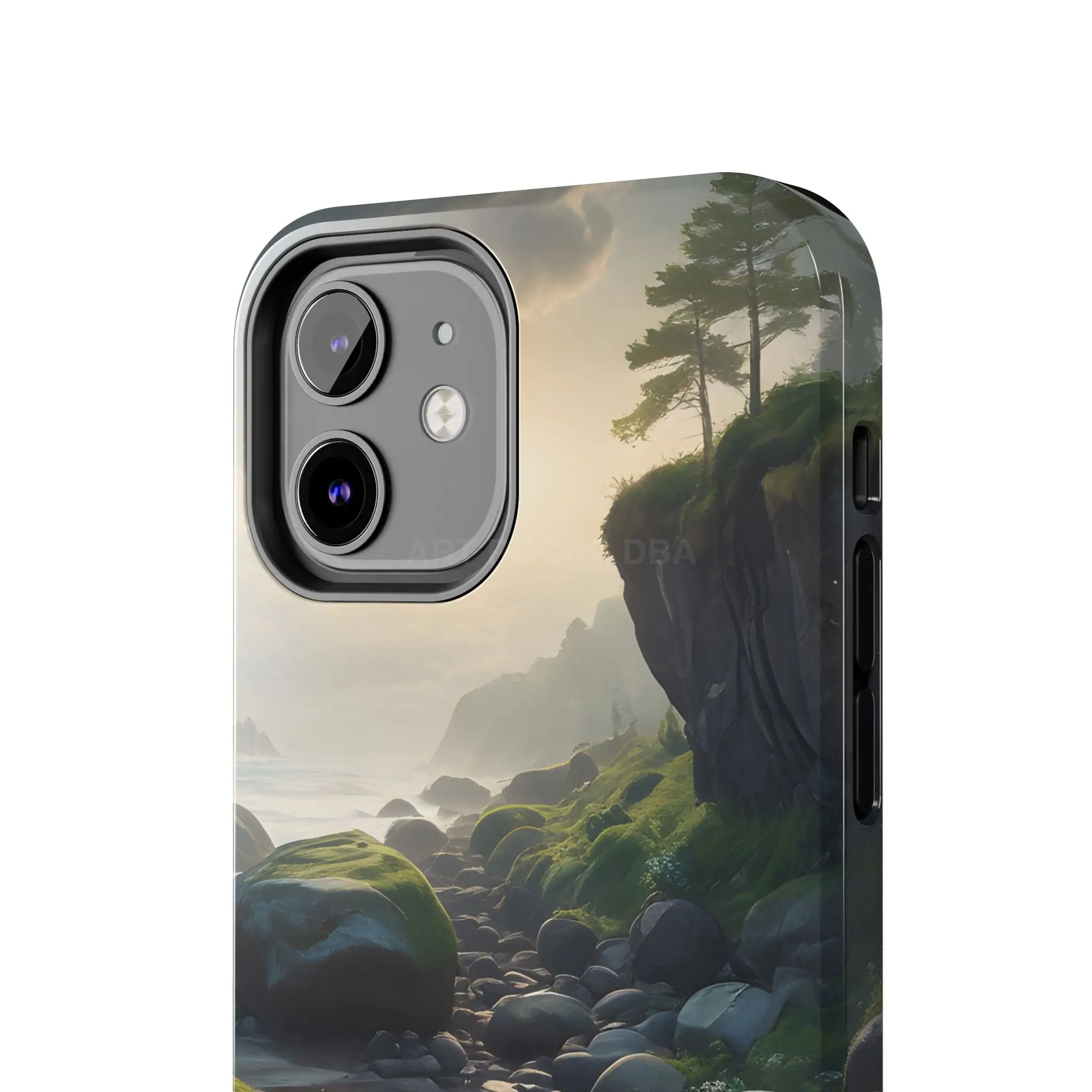Mossy Beach Tough Phone Cases Scenic Landscape Design Durable Protection Gift for Nature Lovers Phone Accessories