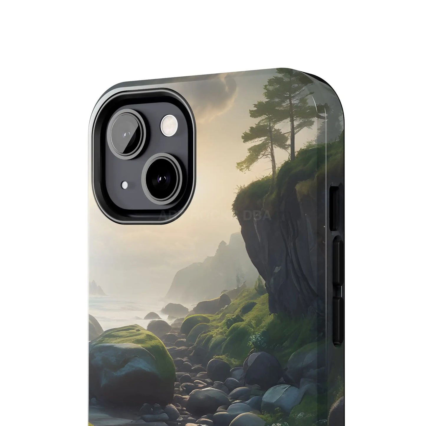 Mossy Beach Tough Phone Cases Scenic Landscape Design Durable Protection Gift for Nature Lovers Phone Accessories