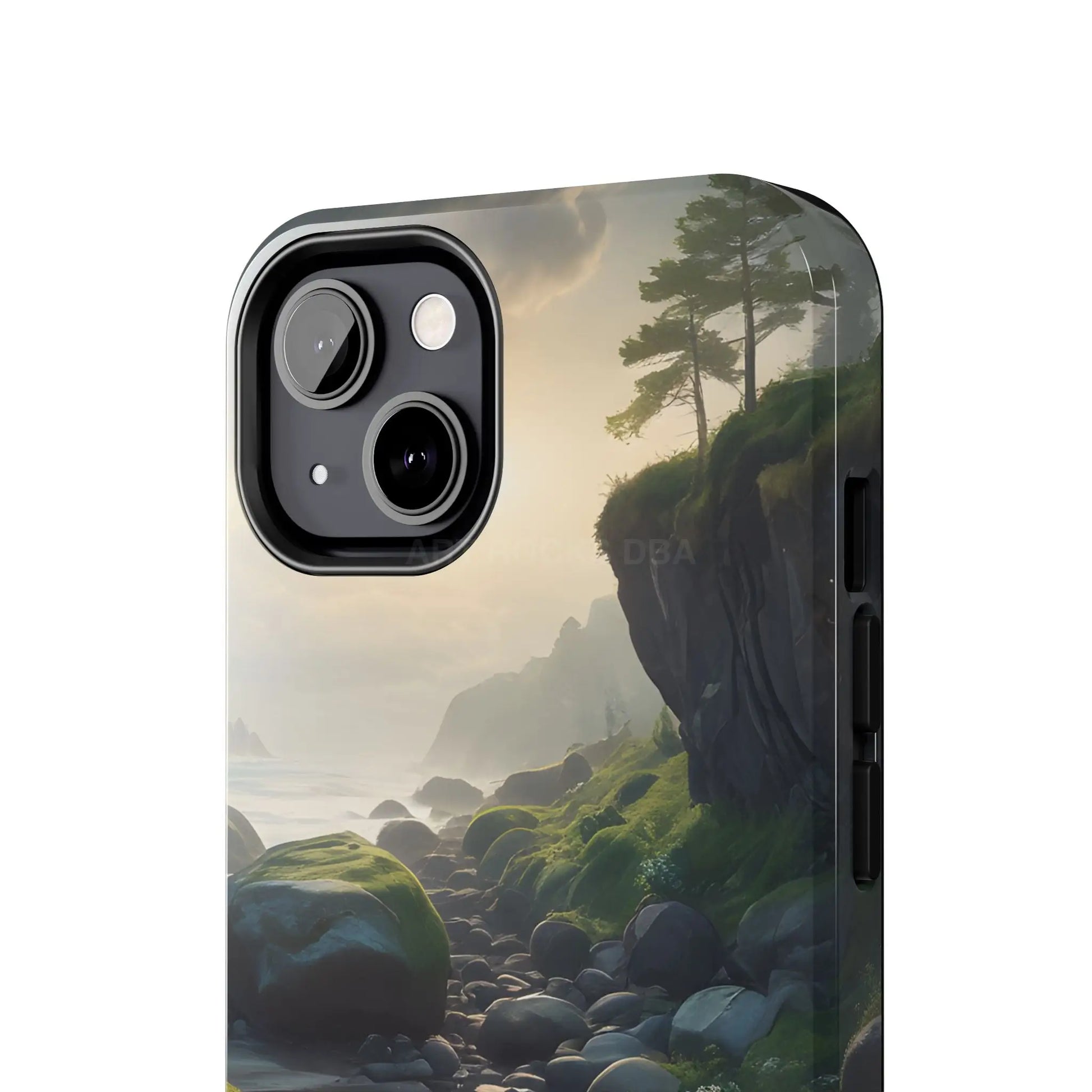 Mossy Beach Tough Phone Cases Scenic Landscape Design Durable Protection Gift for Nature Lovers Phone Accessories