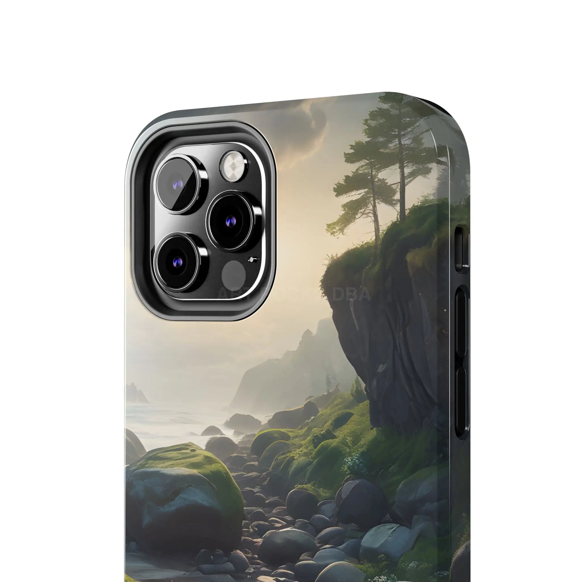 Mossy Beach Tough Phone Cases Scenic Landscape Design Durable Protection Gift for Nature Lovers Phone Accessories
