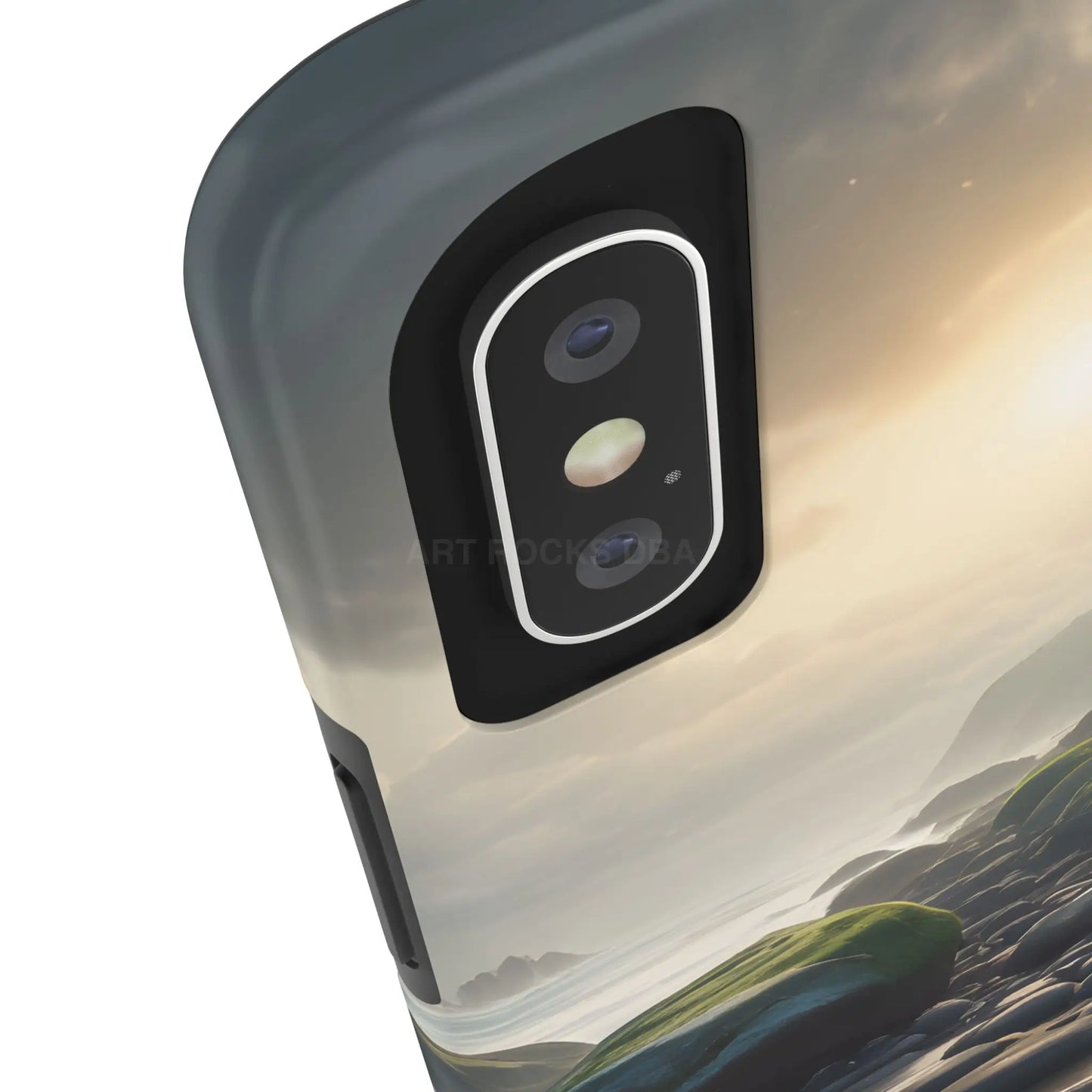 Mossy Beach Tough Phone Cases Scenic Landscape Design Durable Protection Gift for Nature Lovers Phone Accessories