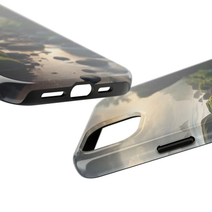 Mossy Beach Tough Phone Cases Scenic Landscape Design Durable Protection Gift for Nature Lovers Phone Accessories