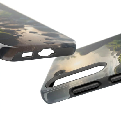 Mossy Beach Tough Phone Cases Scenic Landscape Design Durable Protection Gift for Nature Lovers Phone Accessories