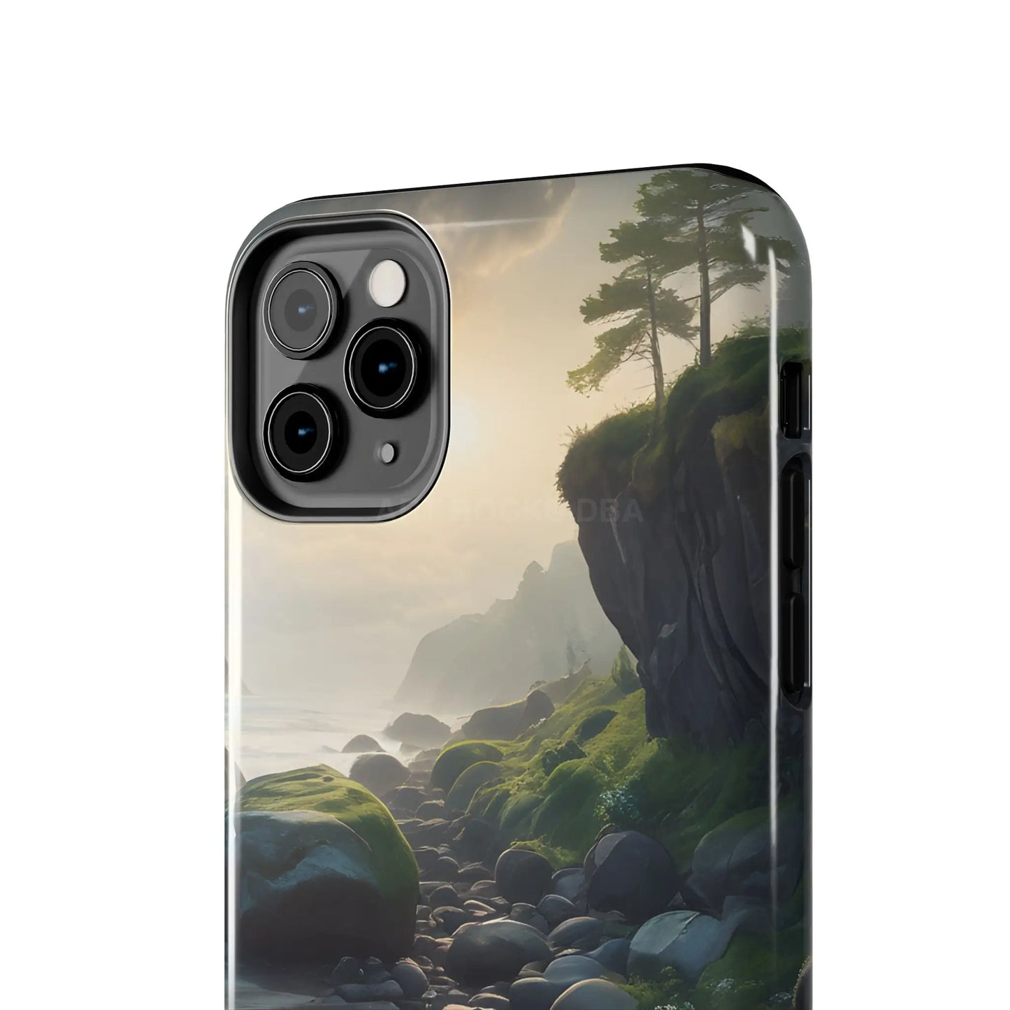 Mossy Beach Tough Phone Cases Scenic Landscape Design Durable Protection Gift for Nature Lovers Phone Accessories