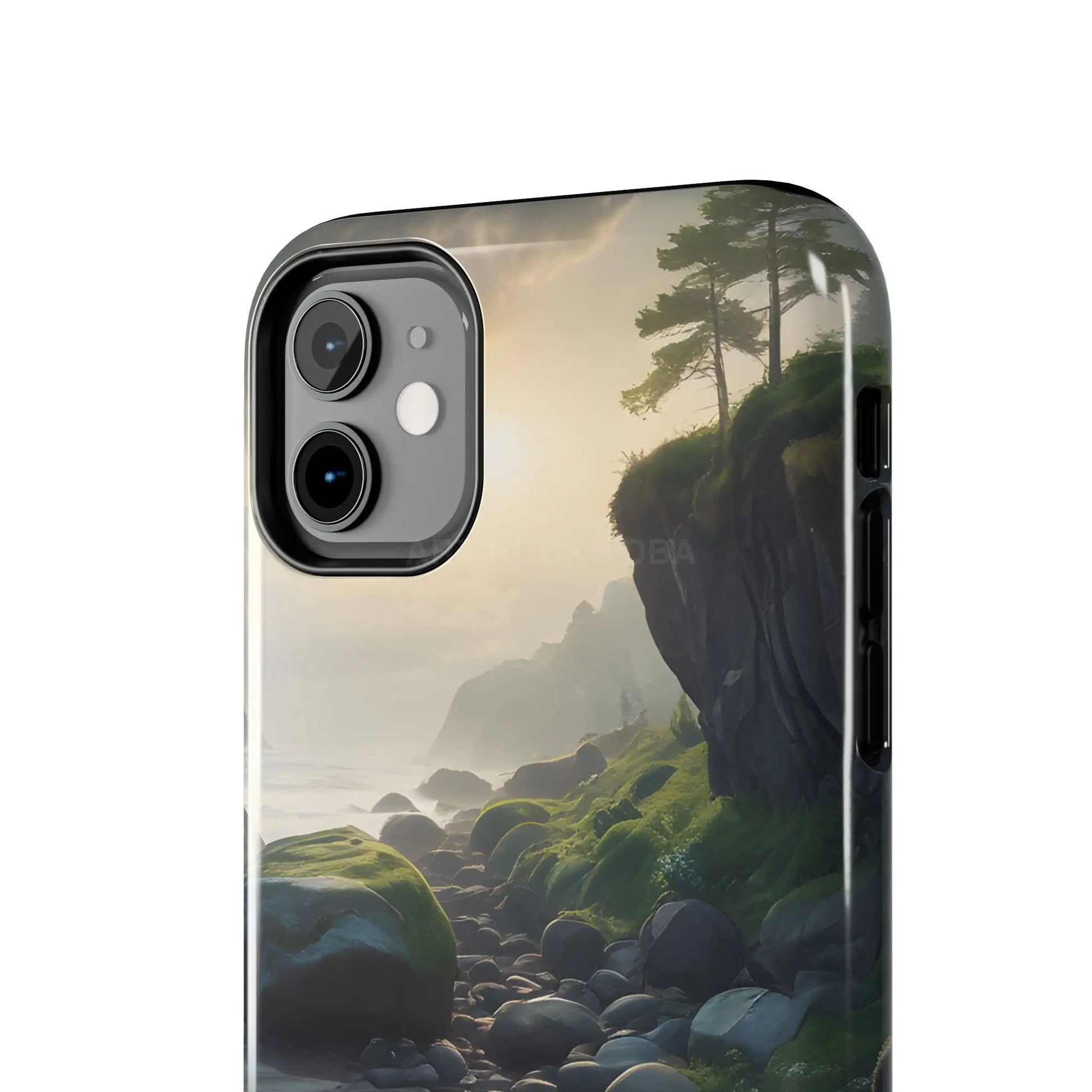 Mossy Beach Tough Phone Cases Scenic Landscape Design Durable Protection Gift for Nature Lovers Phone Accessories