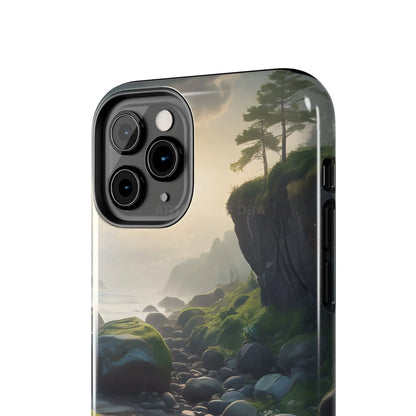 Mossy Beach Tough Phone Cases Scenic Landscape Design Durable Protection Gift for Nature Lovers Phone Accessories