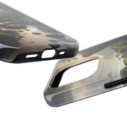 Mossy Beach Tough Phone Cases Scenic Landscape Design Durable Protection Gift for Nature Lovers Phone Accessories