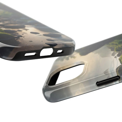 Mossy Beach Tough Phone Cases Scenic Landscape Design Durable Protection Gift for Nature Lovers Phone Accessories
