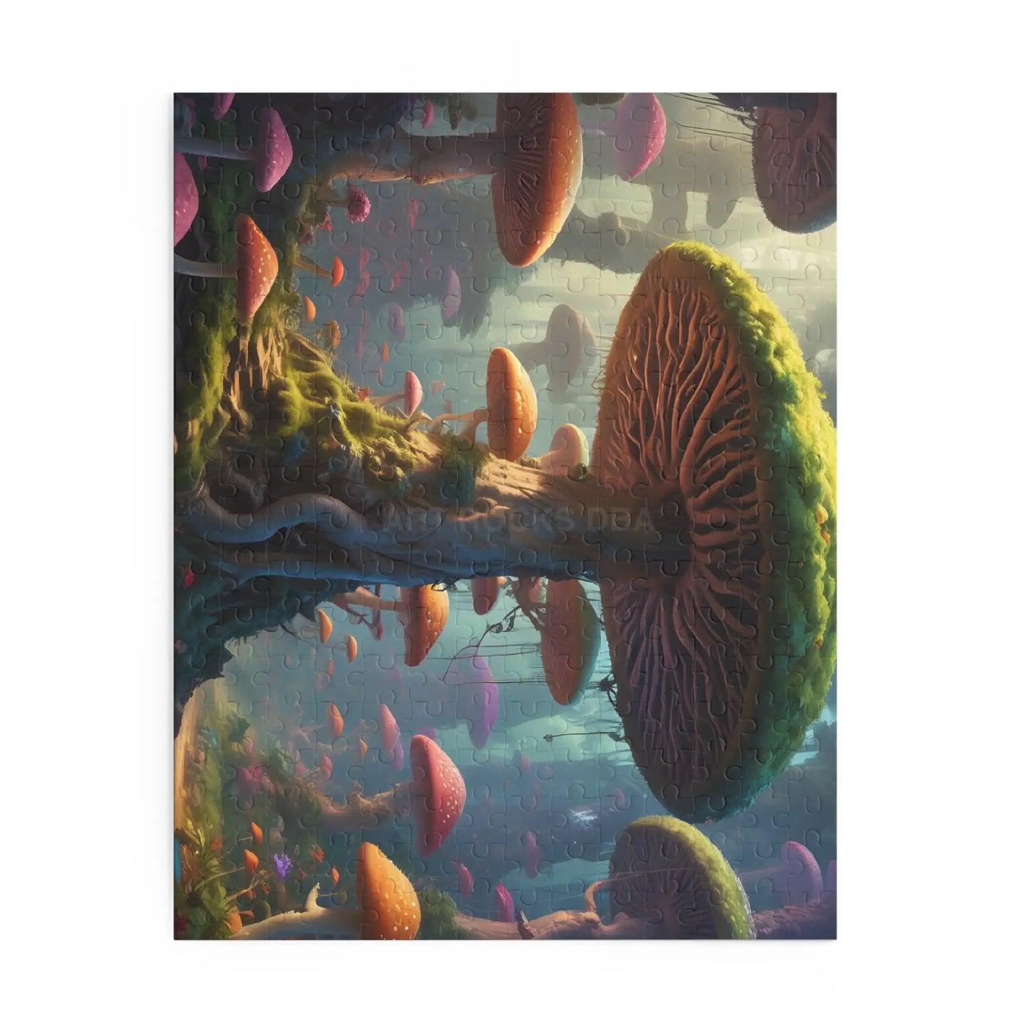 Mossy Mushroom Forest Jigsaw Puzzle – 120/252/500-Piece - Puzzle