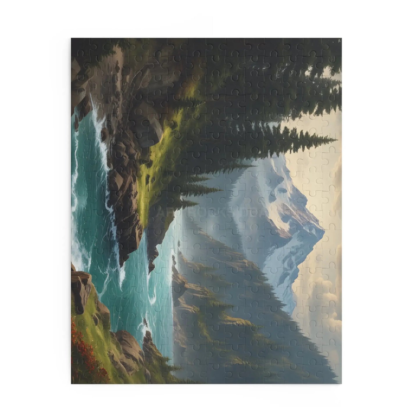 Mountain Alpine River Jigsaw Puzzle (120/252/500 Piece) - Puzzle