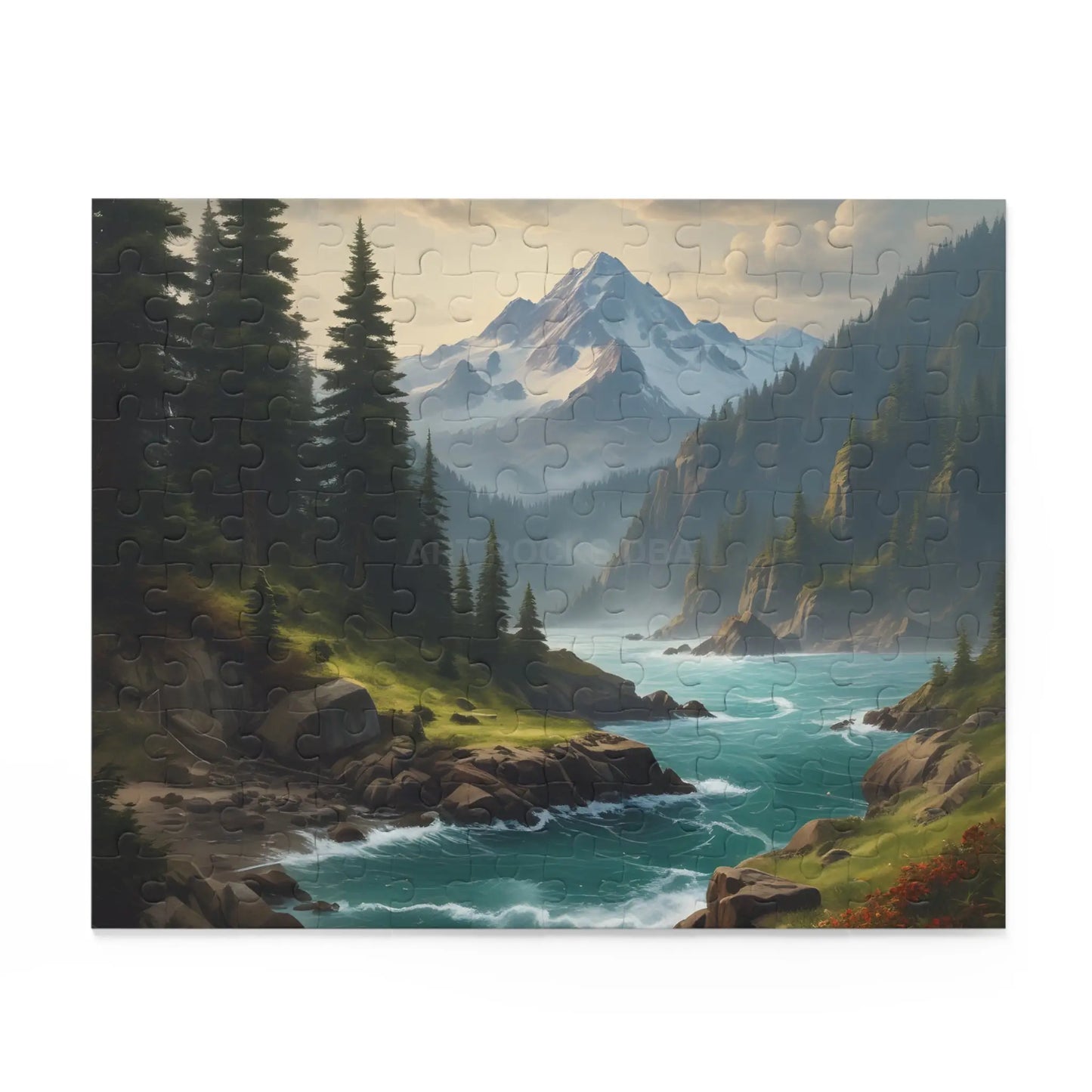 Mountain Alpine River Jigsaw Puzzle (120/252/500 Piece) - Puzzle