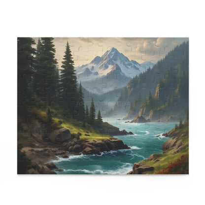 Mountain Alpine River Jigsaw Puzzle (120/252/500 Piece) - Puzzle