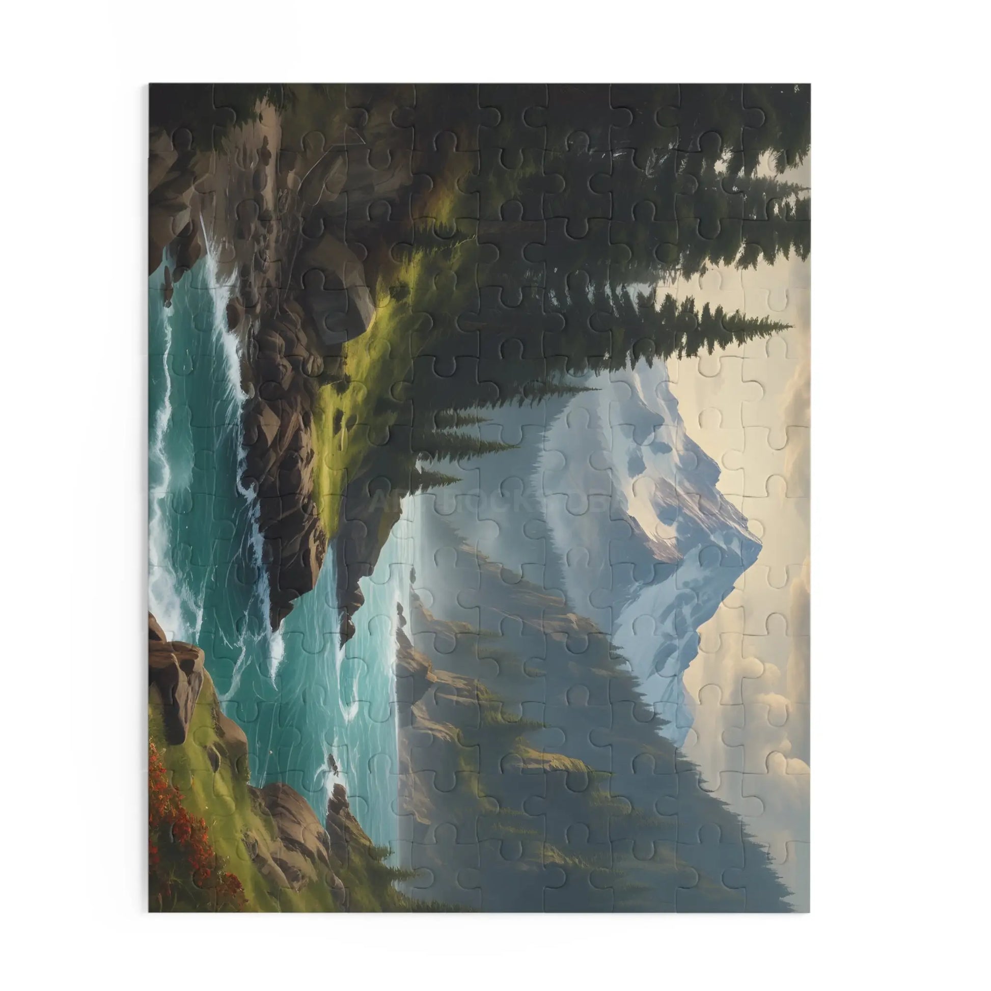 Mountain Alpine River Jigsaw Puzzle (120/252/500 Piece) - Puzzle