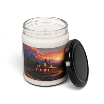 Mountain Cabin Escape Scented Soy Candle | Relaxing Home Décor Gifts for Her Nature Inspired Aromatherapy Eco-Friendly