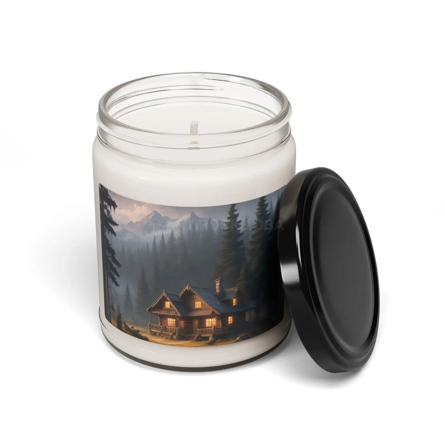 Mountain Cabin Scented Soy Candle | Aromatherapy Home Decor Gift for Her Relaxation Rustic Decor - Home Decor