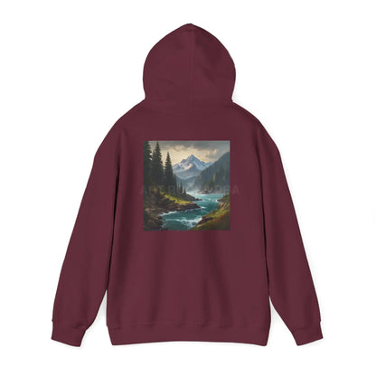 Mountain Hoodie Nature Lover’s Sweatshirt Creative Gift Cozy Art Apparel Unisex Hooded Sweatshirt Hiking Gear Scenic