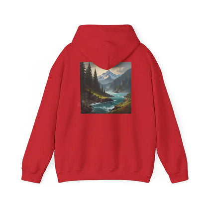 Mountain Hoodie Nature Lover’s Sweatshirt Creative Gift Cozy Art Apparel Unisex Hooded Sweatshirt Hiking Gear Scenic