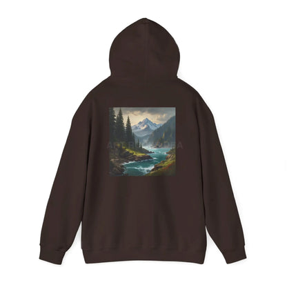 Mountain Hoodie Nature Lover’s Sweatshirt Creative Gift Cozy Art Apparel Unisex Hooded Sweatshirt Hiking Gear Scenic