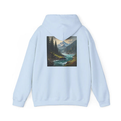 Mountain Hoodie Nature Lover’s Sweatshirt Creative Gift Cozy Art Apparel Unisex Hooded Sweatshirt Hiking Gear Scenic
