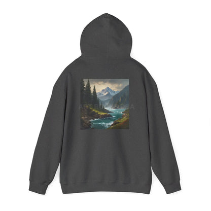 Mountain Hoodie Nature Lover’s Sweatshirt Creative Gift Cozy Art Apparel Unisex Hooded Sweatshirt Hiking Gear Scenic
