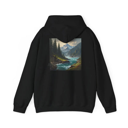 Mountain Hoodie Nature Lover’s Sweatshirt Creative Gift Cozy Art Apparel Unisex Hooded Sweatshirt Hiking Gear Scenic