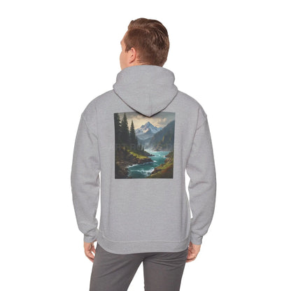 Mountain Hoodie Nature Lover’s Sweatshirt Creative Gift Cozy Art Apparel Unisex Hooded Sweatshirt Hiking Gear Scenic