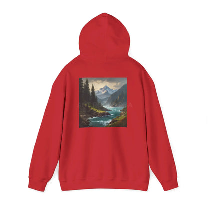 Mountain Hoodie Nature Lover’s Sweatshirt Creative Gift Cozy Art Apparel Unisex Hooded Sweatshirt Hiking Gear Scenic