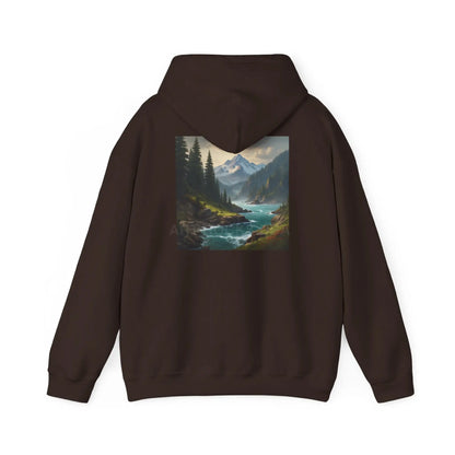 Mountain Hoodie Nature Lover’s Sweatshirt Creative Gift Cozy Art Apparel Unisex Hooded Sweatshirt Hiking Gear Scenic