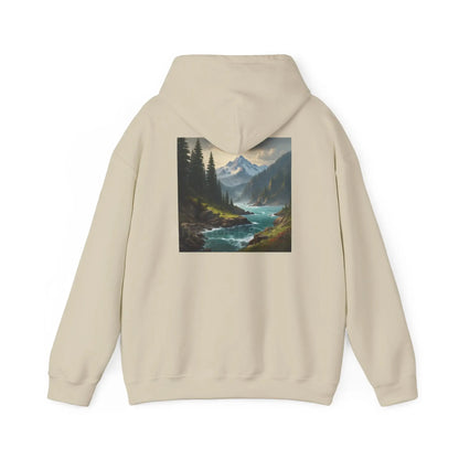 Mountain Hoodie Nature Lover’s Sweatshirt Creative Gift Cozy Art Apparel Unisex Hooded Sweatshirt Hiking Gear Scenic