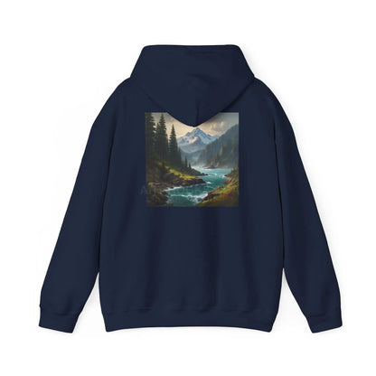Mountain Hoodie Nature Lover’s Sweatshirt Creative Gift Cozy Art Apparel Unisex Hooded Sweatshirt Hiking Gear Scenic