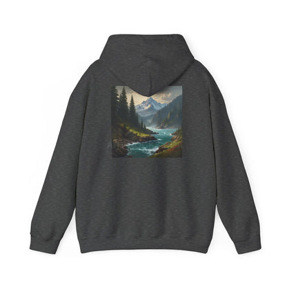 Mountain Hoodie Nature Lover’s Sweatshirt Creative Gift Cozy Art Apparel Unisex Hooded Sweatshirt Hiking Gear Scenic