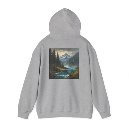 Mountain Hoodie Nature Lover’s Sweatshirt Creative Gift Cozy Art Apparel Unisex Hooded Sweatshirt Hiking Gear Scenic