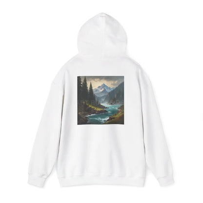 Mountain Hoodie Nature Lover’s Sweatshirt Creative Gift Cozy Art Apparel Unisex Hooded Sweatshirt Hiking Gear Scenic